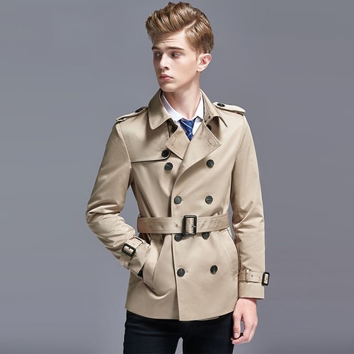 mens short trench jacket